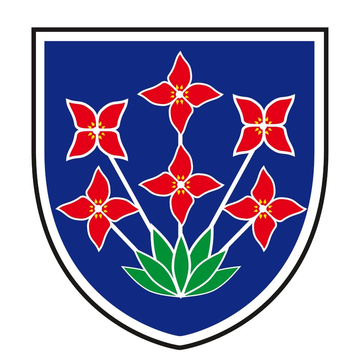 Wappen der Gemeinde Salovci in Slowenien.