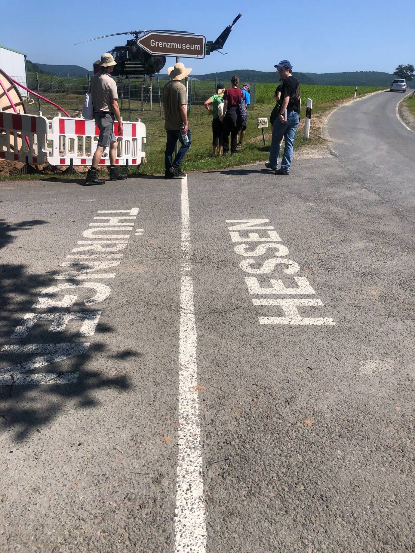 Grenzmuseum zwischen Thüringen und Hessen mit Besuchern